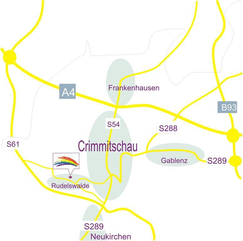 Regenbogenhof Rudelswalde Hotel Crimmitschau Buitenkant foto